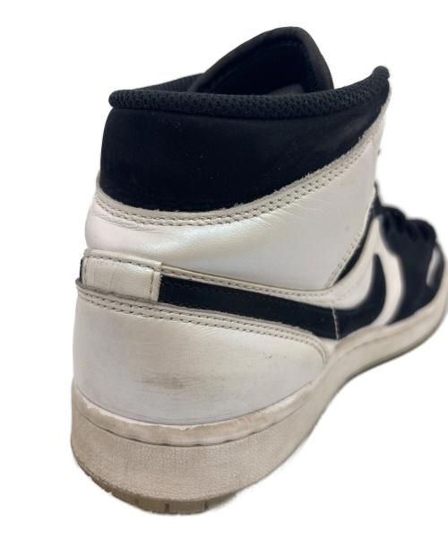 NIKE（ナイキ）NIKE (ナイキ) AIR JORDAN1 Mid ブラック×ホワイト サイズ:27の古着・服飾アイテム