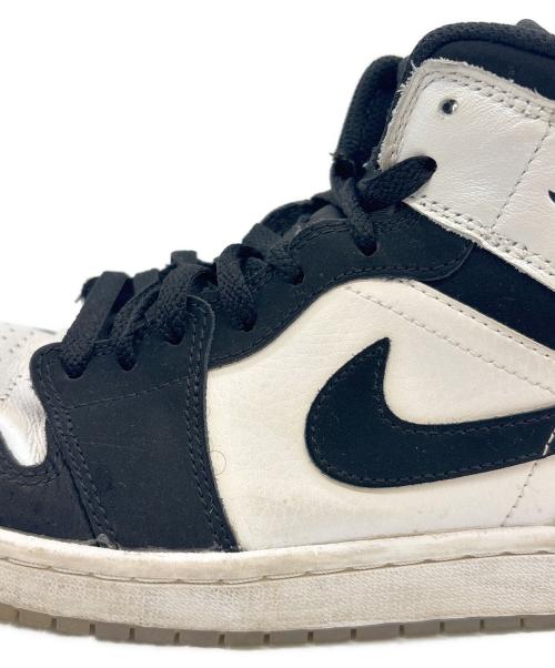 NIKE（ナイキ）NIKE (ナイキ) AIR JORDAN1 Mid ブラック×ホワイト サイズ:27の古着・服飾アイテム