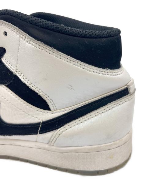 NIKE（ナイキ）NIKE (ナイキ) AIR JORDAN1 Mid ブラック×ホワイト サイズ:27の古着・服飾アイテム