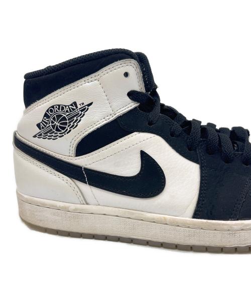 NIKE（ナイキ）NIKE (ナイキ) AIR JORDAN1 Mid ブラック×ホワイト サイズ:27の古着・服飾アイテム