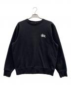 stussyステューシー）の古着「クルーネックスウェット」｜ブラック