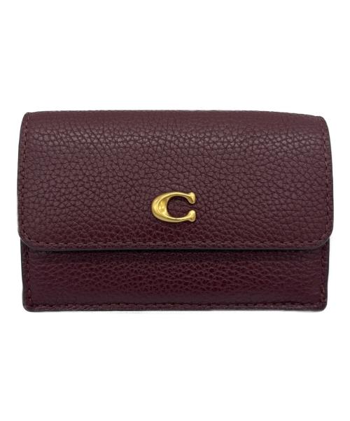 COACH（コーチ）COACH (コーチ) ミニトライフォールド ウォレット ブラウンの古着・服飾アイテム