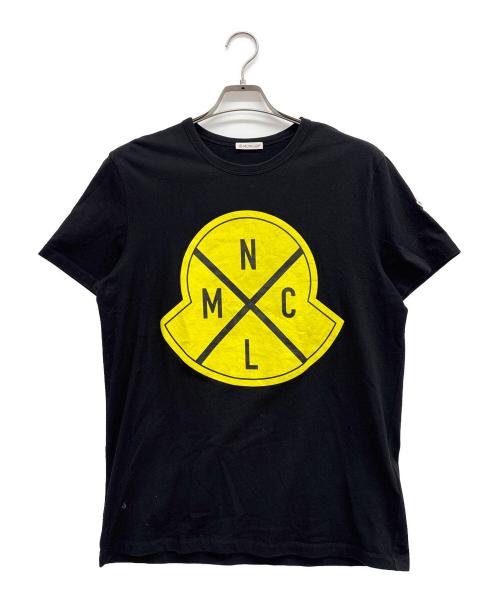 MONCLER（モンクレール）MONCLER (モンクレール) MAGLIA-T-SHIRT ブラック×イエロー サイズ:Lの古着・服飾アイテム