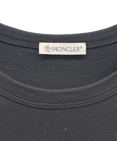 MONCLER（モンクレール）MONCLER (モンクレール) MAGLIA-T-SHIRT ブラック×イエロー サイズ:Lの古着・服飾アイテム