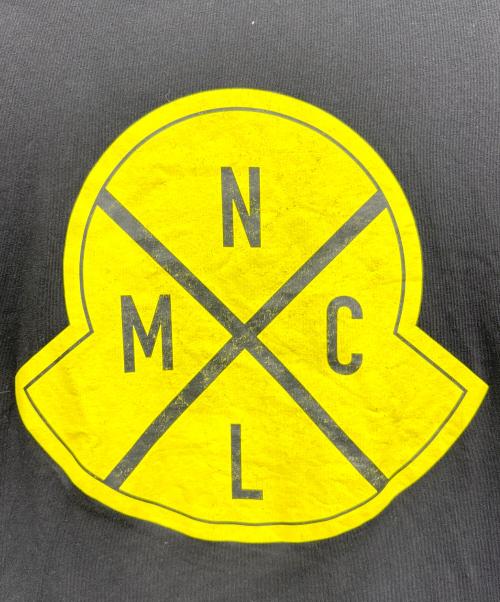 MONCLER（モンクレール）MONCLER (モンクレール) MAGLIA-T-SHIRT ブラック×イエロー サイズ:Lの古着・服飾アイテム