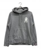 A BATHING APE PIRATEアベイシングエイプ パイレーツ）の古着「プリントパーカー」｜グレー