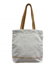 FONDATION LOUIS VUITTON（フォンダシオンルイヴィトン）の古着「トートバッグ」｜ホワイト×ブラウン