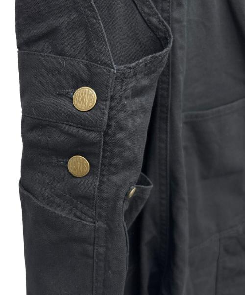 BEN DAVIS（ベンデイビス）BEN DAVIS (ベンデイビス) オーバーオール ブラック サイズ:Mの古着・服飾アイテム