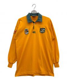 Canterbury×WALLABIES（カンタベリー）の古着「ラガーシャツ」｜オレンジ×グリーン