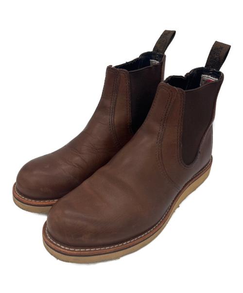 RED WING（レッドウィング）RED WING (レッドウィング) サイドゴアブーツ ブラウン サイズ:27の古着・服飾アイテム