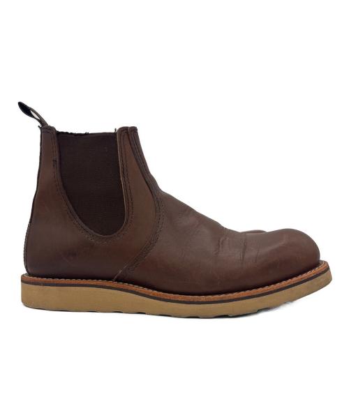 RED WING（レッドウィング）RED WING (レッドウィング) サイドゴアブーツ ブラウン サイズ:27の古着・服飾アイテム