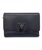 LOUIS VUITTONルイ ヴィトン）の古着「3つ折り財布」｜ネイビー