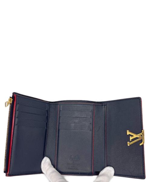 LOUIS VUITTON（ルイ ヴィトン）LOUIS VUITTON (ルイ ヴィトン) 3つ折り財布 ネイビーの古着・服飾アイテム