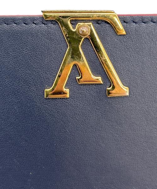 LOUIS VUITTON（ルイ ヴィトン）LOUIS VUITTON (ルイ ヴィトン) 3つ折り財布 ネイビーの古着・服飾アイテム