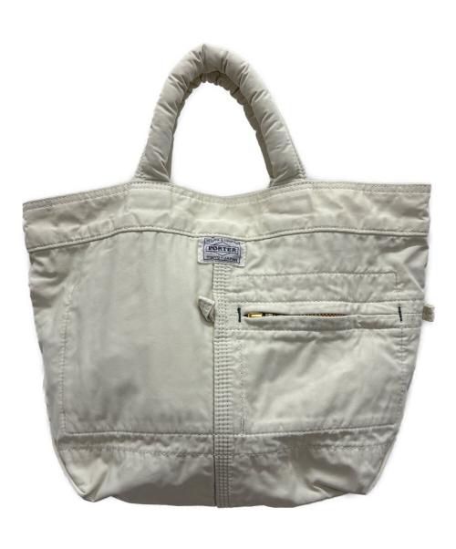 PORTER（ポーター）PORTER (ポーター) ミニトートバッグ アイボリーの古着・服飾アイテム