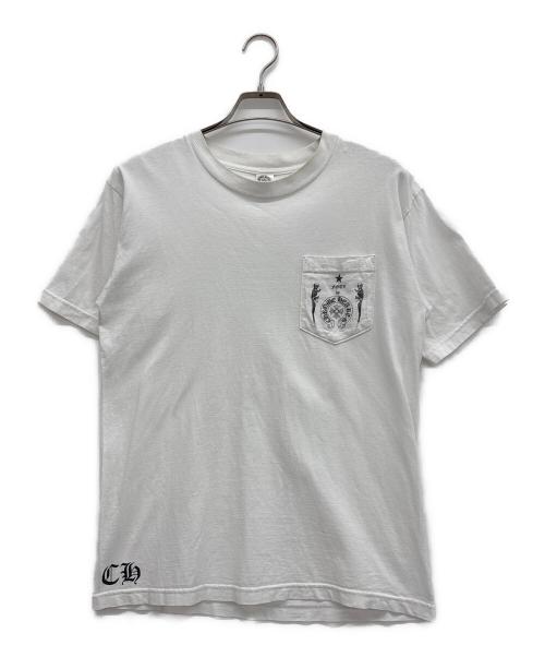 CHROME HEARTS（クロムハーツ）CHROME HEARTS (クロムハーツ) ポケットTシャツ ホワイト サイズ:Mの古着・服飾アイテム