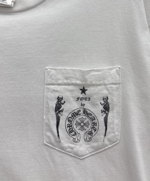CHROME HEARTS（クロムハーツ）CHROME HEARTS (クロムハーツ) ポケットTシャツ ホワイト サイズ:Mの古着・服飾アイテム