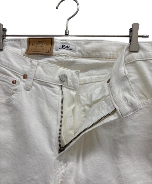 POLO RALPH LAUREN（ポロ・ラルフローレン）POLO RALPH LAUREN (ポロ・ラルフローレン) スリムジーンズ ホワイト サイズ:32　34の古着・服飾アイテム