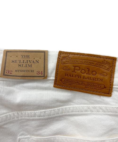 POLO RALPH LAUREN（ポロ・ラルフローレン）POLO RALPH LAUREN (ポロ・ラルフローレン) スリムジーンズ ホワイト サイズ:32　34の古着・服飾アイテム