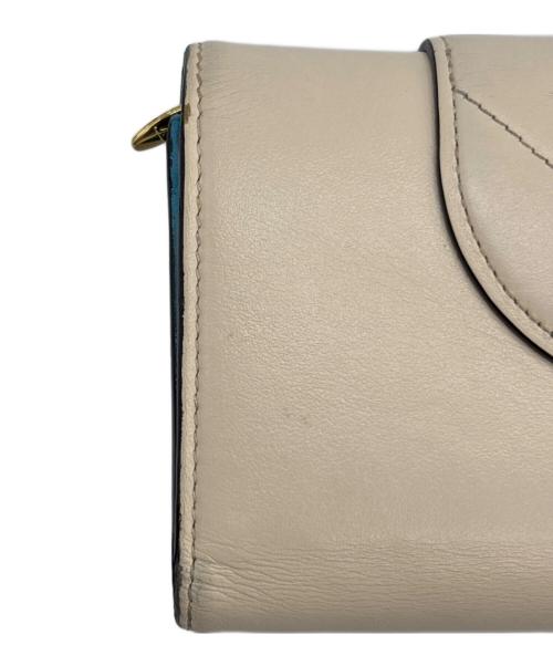 LOUIS VUITTON（ルイ ヴィトン）LOUIS VUITTON (ルイ ヴィトン) 3つ折り財布 ホワイト×スカイブルーの古着・服飾アイテム