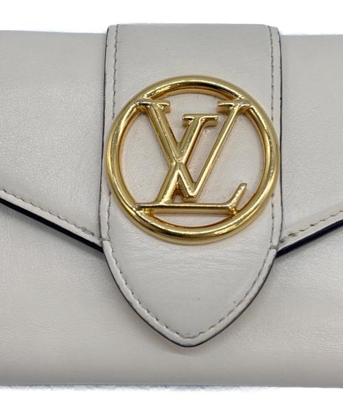 LOUIS VUITTON（ルイ ヴィトン）LOUIS VUITTON (ルイ ヴィトン) 3つ折り財布 ホワイト×スカイブルーの古着・服飾アイテム