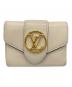 LOUIS VUITTON（ルイ ヴィトン）の古着「3つ折り財布」｜ホワイト×スカイブルー