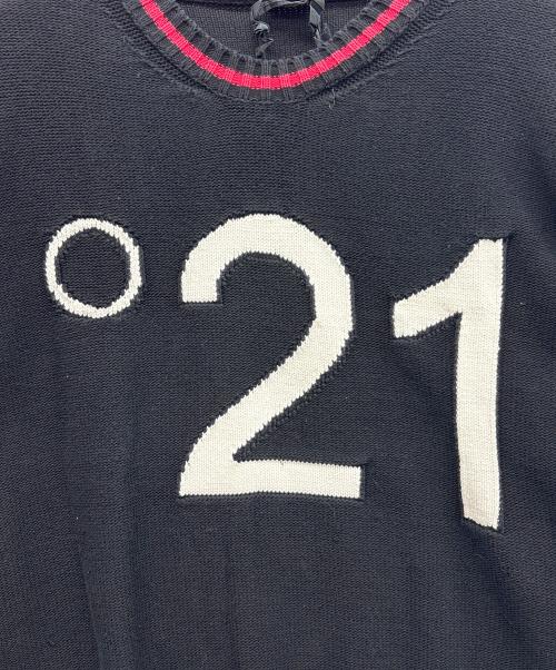 N°21（ヌメロヴェントゥーノ）N°21 (ヌメロヴェントゥーノ) 厚手ニット ブラック サイズ:表記無しの古着・服飾アイテム