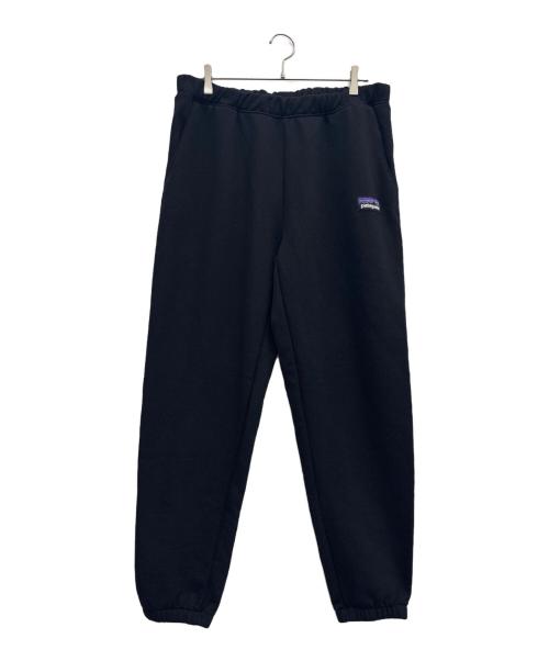 Patagonia（パタゴニア）Patagonia (パタゴニア) P-6 ラベル・アップライザル・スウェットパンツ ブラック サイズ:Lの古着・服飾アイテム