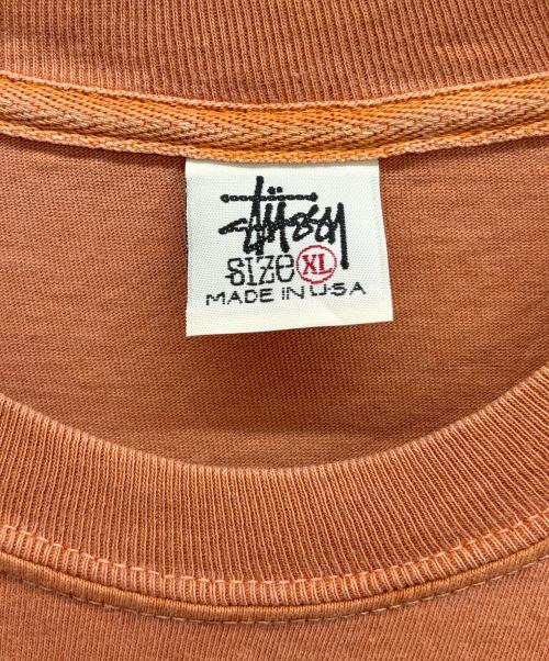 stussy（ステューシー）stussy (ステューシー) Tシャツ ブラウン サイズ:XLの古着・服飾アイテム