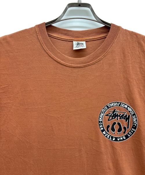 stussy（ステューシー）stussy (ステューシー) Tシャツ ブラウン サイズ:XLの古着・服飾アイテム