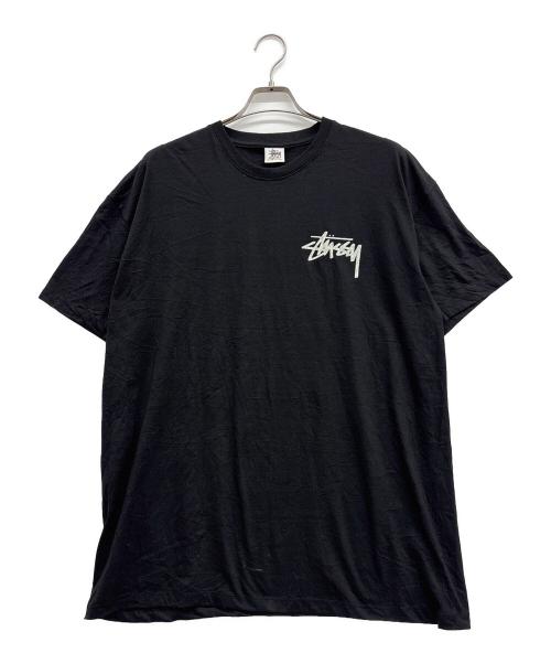 stussy（ステューシー）stussy (ステューシー) ロゴプリントTシャツ ブラック サイズ:XLの古着・服飾アイテム