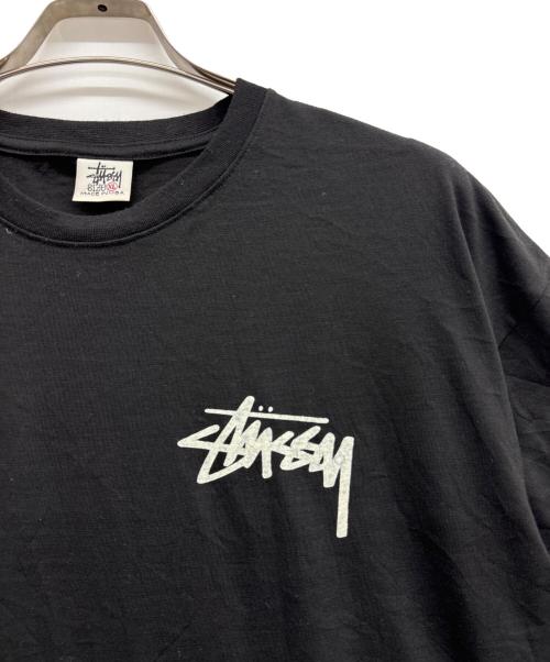 stussy（ステューシー）stussy (ステューシー) ロゴプリントTシャツ ブラック サイズ:XLの古着・服飾アイテム