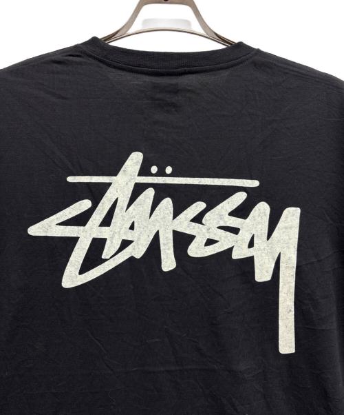 stussy（ステューシー）stussy (ステューシー) ロゴプリントTシャツ ブラック サイズ:XLの古着・服飾アイテム