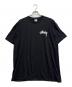 stussy（ステューシー）の古着「ロゴプリントTシャツ」｜ブラック