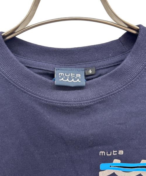 muta MARINE（ムータマリン）muta MARINE (ムータマリン) acanthus (アカンサス) レザーポケットTシャツ ネイビー サイズ:4の古着・服飾アイテム