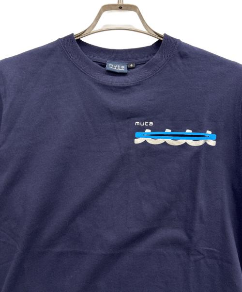 muta MARINE（ムータマリン）muta MARINE (ムータマリン) acanthus (アカンサス) レザーポケットTシャツ ネイビー サイズ:4の古着・服飾アイテム