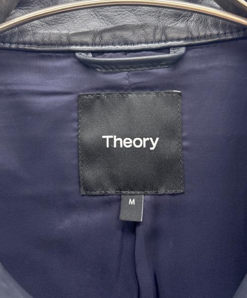 theory（セオリー）theory (セオリー) ラムレザージャケット ネイビー サイズ:Mの古着・服飾アイテム