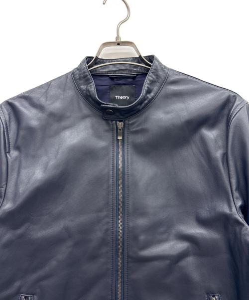 theory（セオリー）theory (セオリー) ラムレザージャケット ネイビー サイズ:Mの古着・服飾アイテム