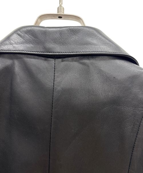ITALY MODE（-）ITALY MODE (-) レザーコート ブラック サイズ:55の古着・服飾アイテム