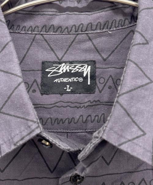 stussy（ステューシー）stussy (ステューシー) 半袖シャツ チャコールグレー サイズ:Lの古着・服飾アイテム