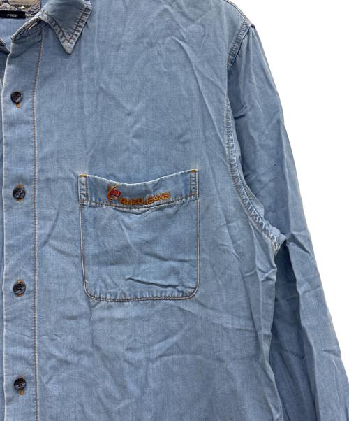 KENZO JEANS（ケンゾージーンズ）KENZO JEANS (ケンゾージーンズ) デニムシャツ ブルー サイズ:Freeの古着・服飾アイテム
