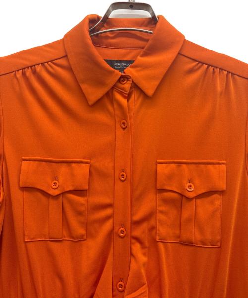 CORCOVADO（コルコバード）CORCOVADO (コルコバード) フロントマークシャツワンピース オレンジ サイズ:38の古着・服飾アイテム