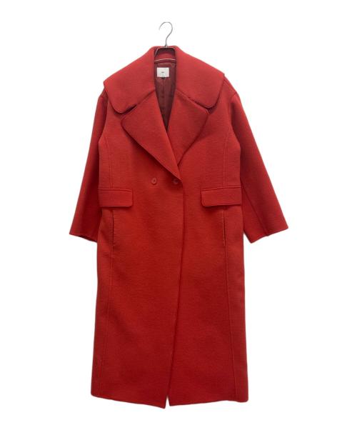 Sov.（ソブ）Sov. (ソブ) ノーカラーコート オレンジ サイズ:38の古着・服飾アイテム