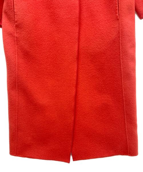 Sov.（ソブ）Sov. (ソブ) ノーカラーコート オレンジ サイズ:38の古着・服飾アイテム