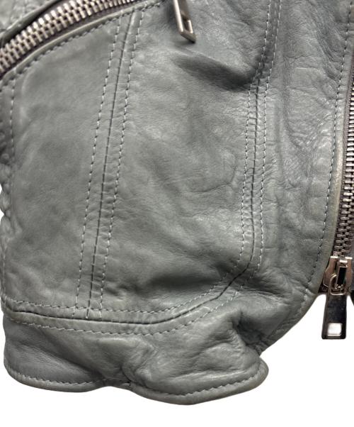 MUSHER（マーシャー）MUSHER (マーシャー) レザージャケット グレー サイズ:03の古着・服飾アイテム