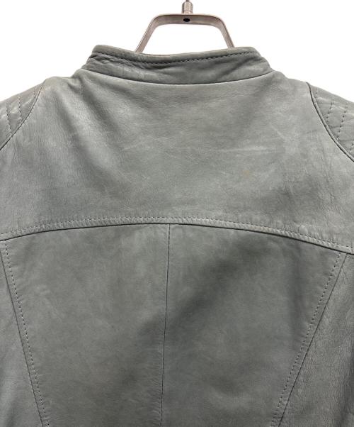 MUSHER（マーシャー）MUSHER (マーシャー) レザージャケット グレー サイズ:03の古着・服飾アイテム