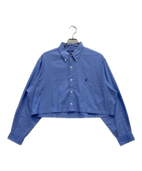 RALPH LAUREN（ラルフローレン）RALPH LAUREN (ラルフローレン) ショート丈ボタンダウンシャツ ブルー サイズ:SSの古着・服飾アイテム