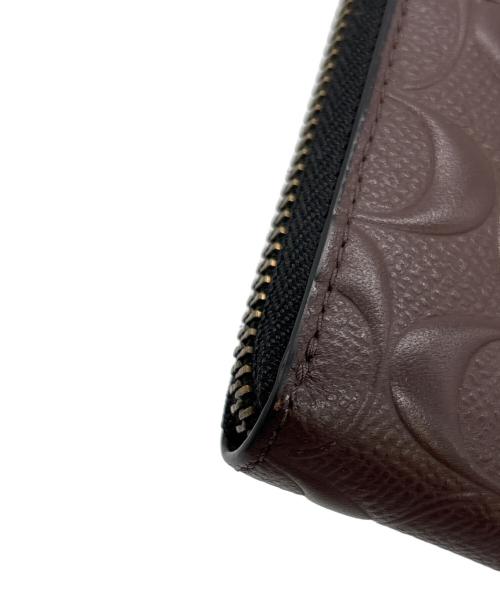 COACH（コーチ）COACH (コーチ) ラウンドファスナー長財布 ブラウンの古着・服飾アイテム