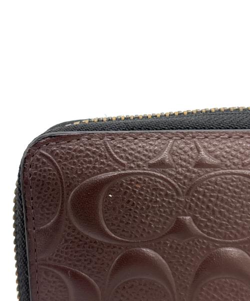 COACH（コーチ）COACH (コーチ) ラウンドファスナー長財布 ブラウンの古着・服飾アイテム