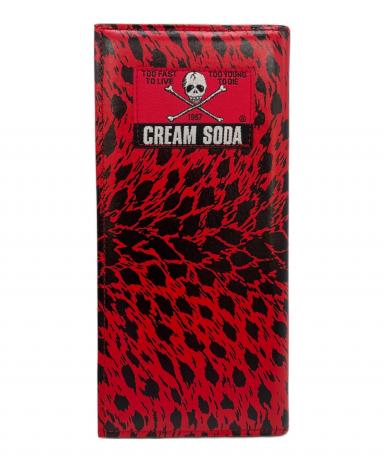 中古・古着通販】CREAM SODA (クリームソーダ) 2つ折り財布 レッド